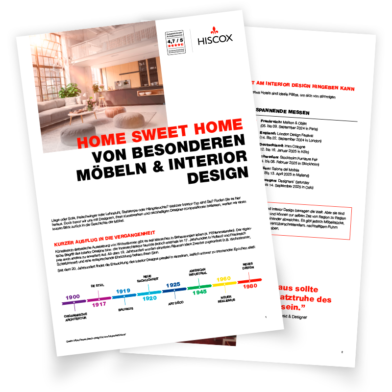 Vorschau auf das Factsheet zu Möbel und Interior