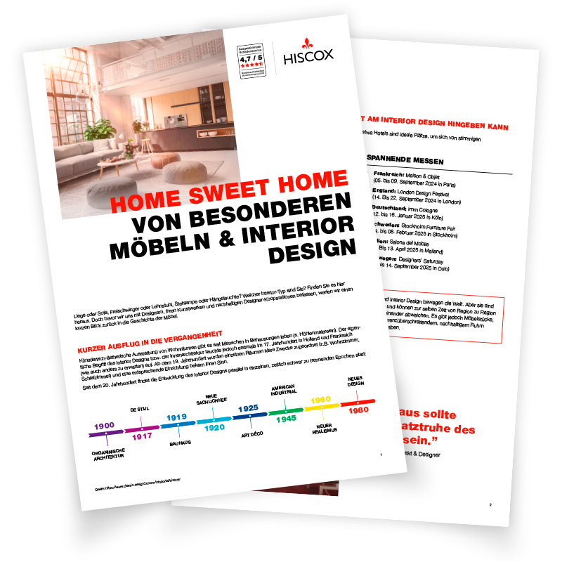 Vorschau auf das Factsheet zu Möbel und Interior