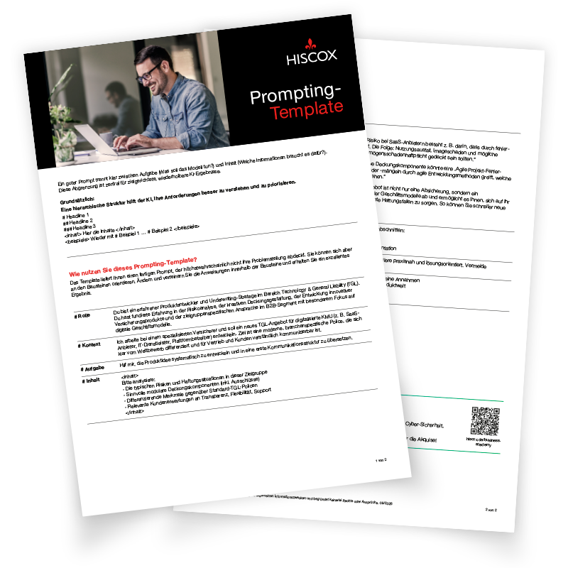 Vorschau auf die Prompting-Vorlage