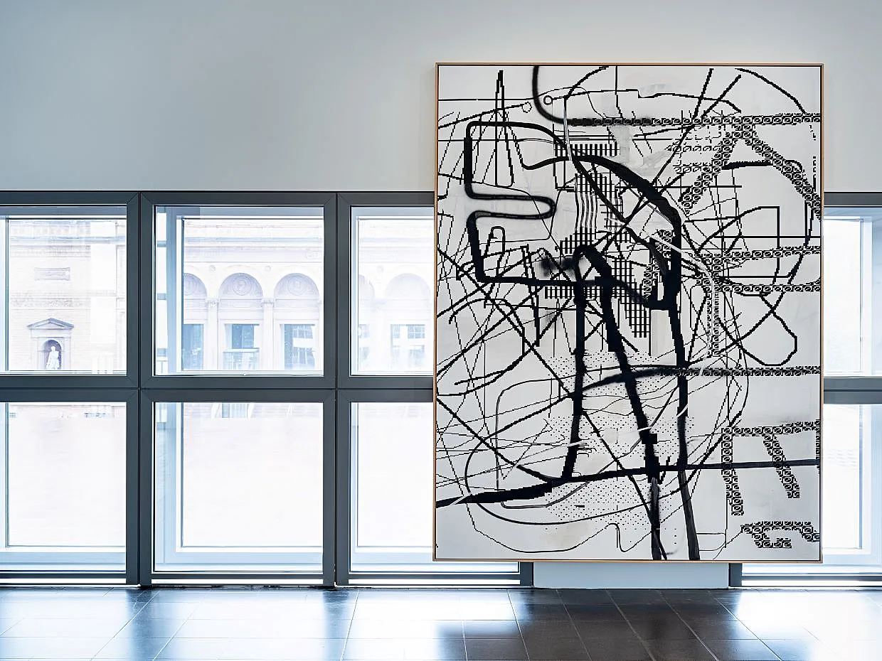 Albert Oehlen Installationsansicht der Ausstellung ALBERT OEHLEN. Computerbilder