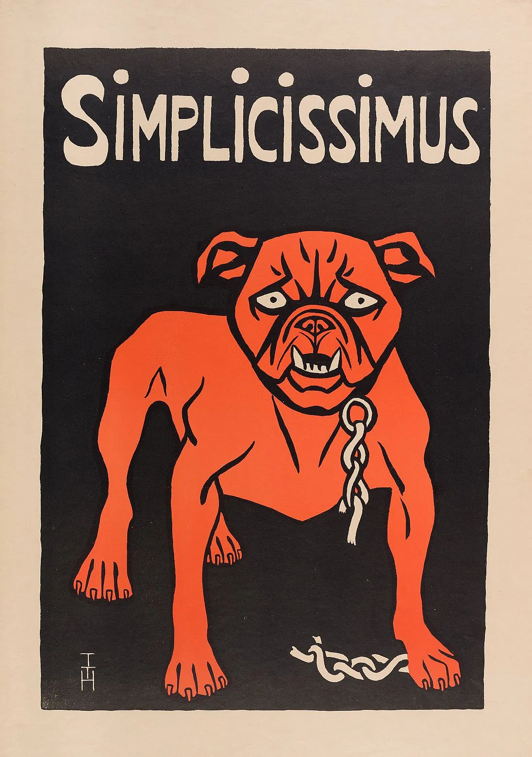 Thomas Theodor Heine Plakat für Simplicissimus, 1897 Druck: Dr. C. Wolfs & Sohn, München
